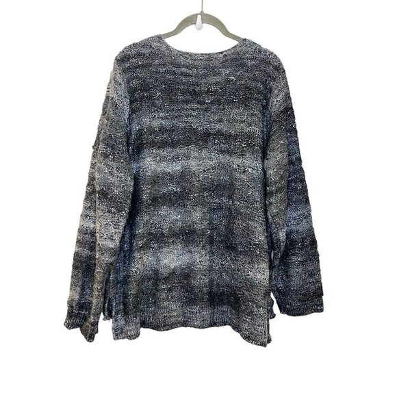 Habitat Clothes To Live In Sweater Blue Marled Pullover Wool Bld Cottage Grandma - Picture 2 of 6